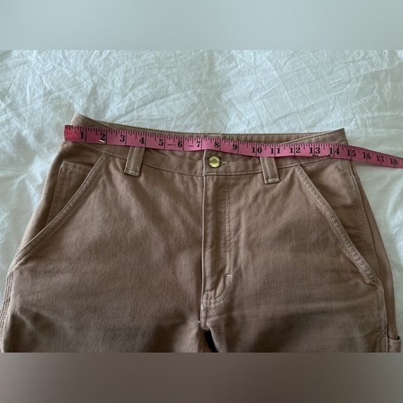 Tna | Women’s SZ 6 | Cargo Pant Organic Cotton Twill | Cropped Raw Hem High Rise - Picture 5 of 11